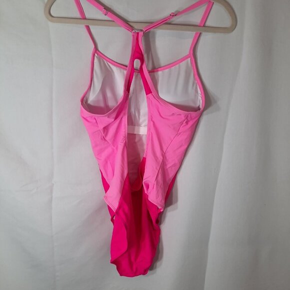 Elegant Pink One-Piece Bathing Suit with Tummy Control - Picture 5 of 5